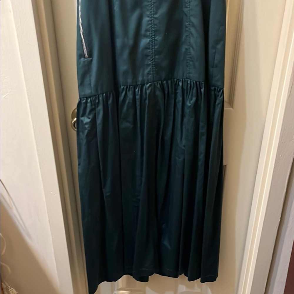 Zara Green Strapless Sheath Cocktail Dress - Picture 6 of 9